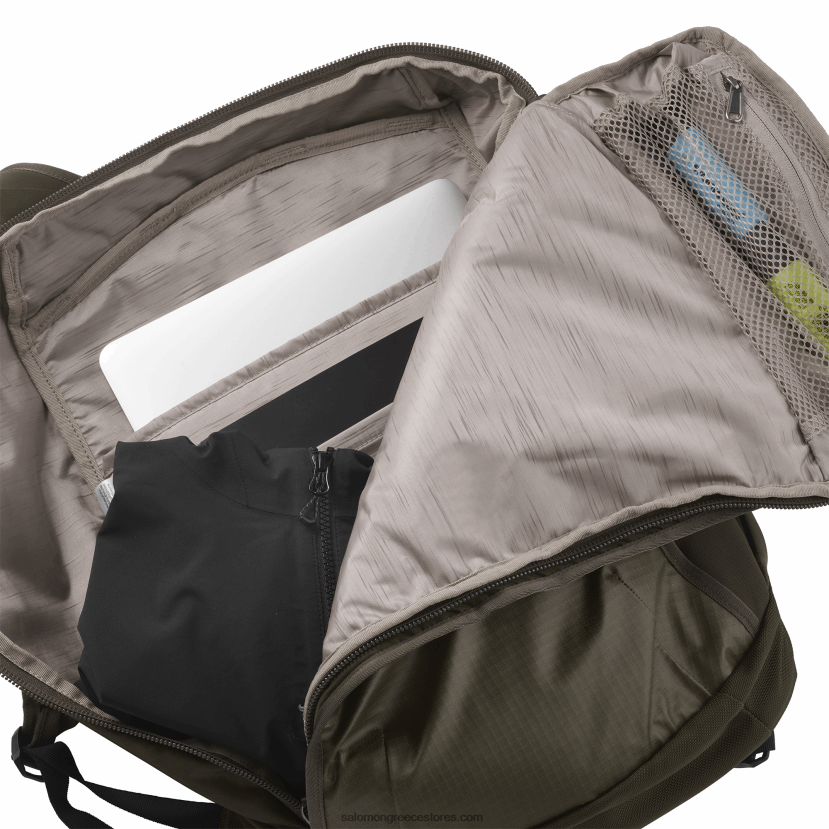 ανδρική τσάντα ταξιδιού - πακέτο outlife 20 Salomon martini olive/olive night DXFPHB404