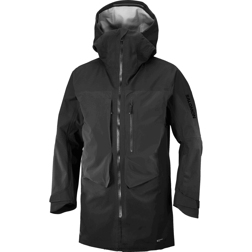 ανδρικό μπουφάν με κέλυφος - στάση μήκους 3 λίτρων Salomon βαθύ μαύρο DXFPHB550