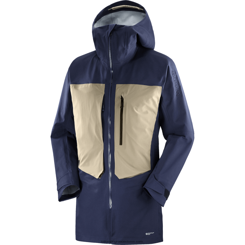 ανδρικό μπουφάν με κέλυφος - στάση μήκους 3 λίτρων Salomon νυχτερινός ουρανός/ψητό κάσιους DXFPHB551