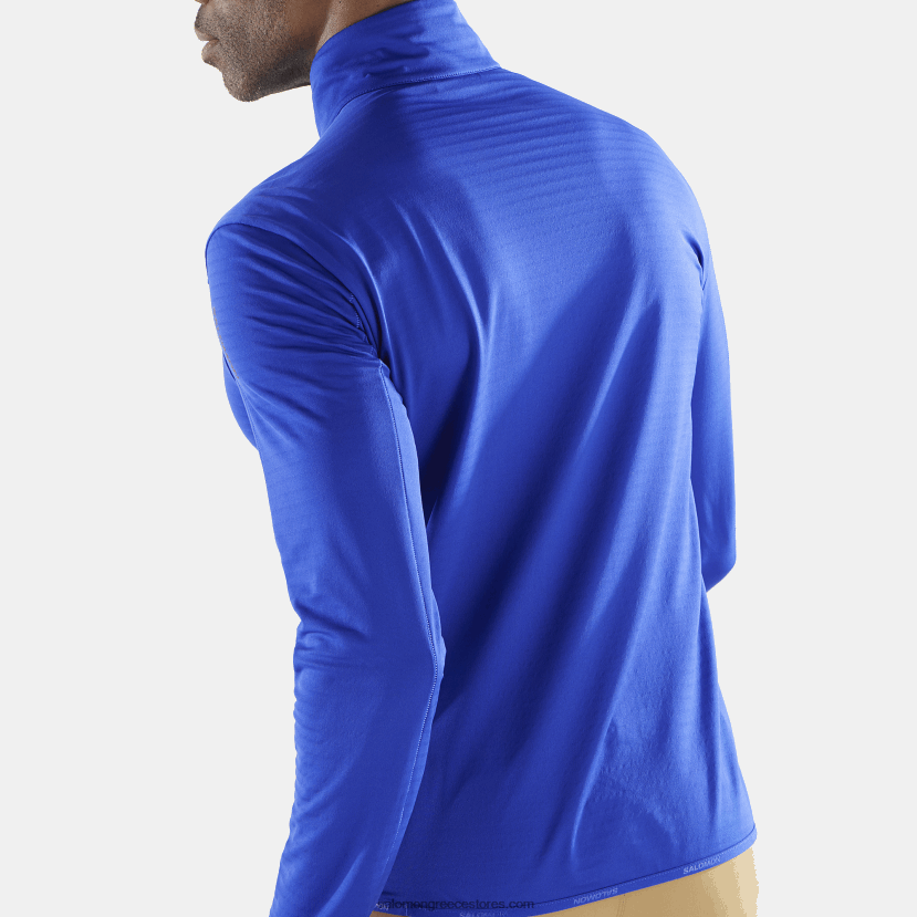 ανδρικό μισό φερμουάρ μεσαίο στρώμα - απαραίτητο ελαφρύ Salomon σερφάρω στο διαδίκτυο DXFPHB548