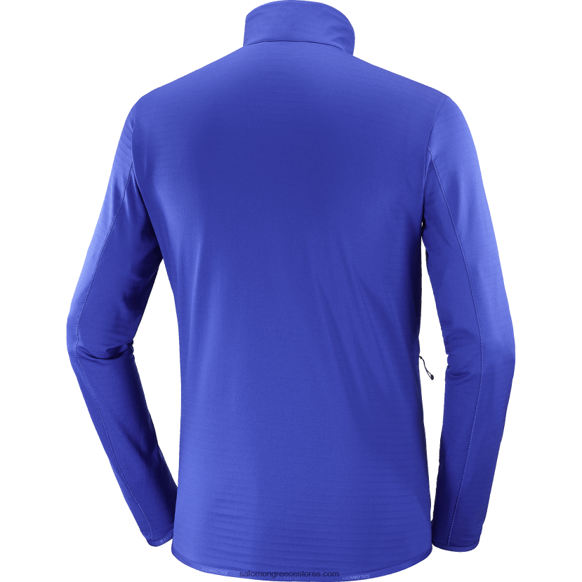 ανδρικό μπουφάν με φερμουάρ στο μεσαίο στρώμα - απαραίτητο ελαφρύ Salomon σερφάρω στο διαδίκτυο DXFPHB554