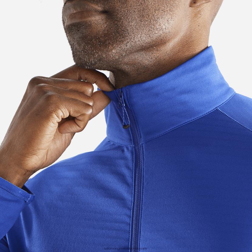 ανδρικό μπουφάν με φερμουάρ στο μεσαίο στρώμα - απαραίτητο ελαφρύ Salomon σερφάρω στο διαδίκτυο DXFPHB554