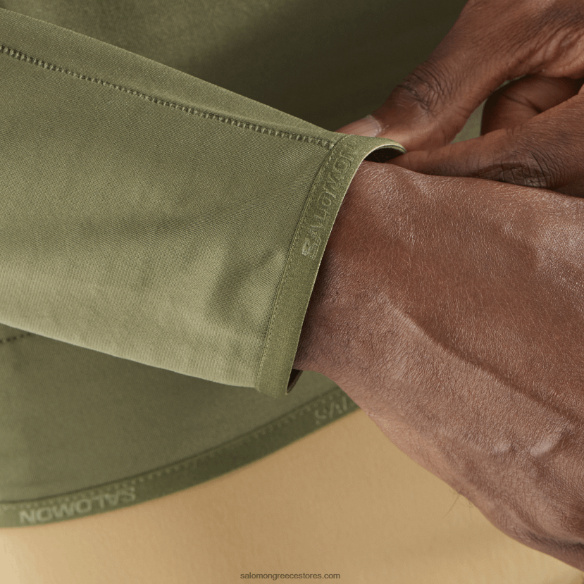 ανδρικό μπουφάν με φερμουάρ στο μεσαίο στρώμα - απαραίτητο ελαφρύ Salomon φύλλο σταφυλιού DXFPHB555