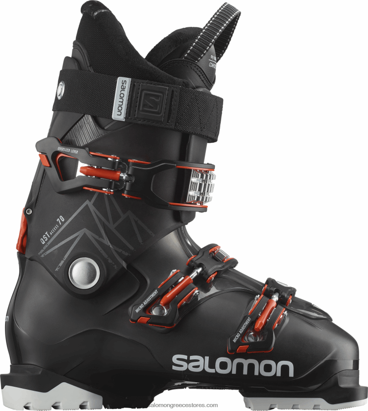 ανδρικές μπότες all-mountain - qst access 70 Salomon μαύρο/ανθρακί ημιδιαφανές/πορτοκαλί DXFPHB1239