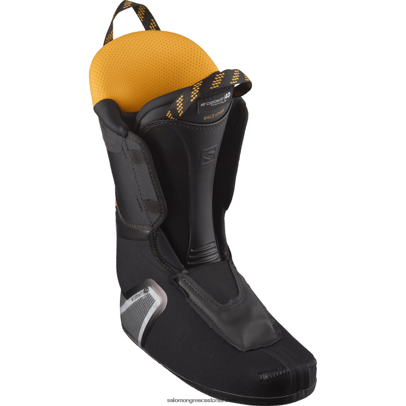 ανδρικές μπότες freeride - shift pro 130 at Salomon βροχερή μέρα/μαύρο/ηλιακή ενέργεια DXFPHB1224