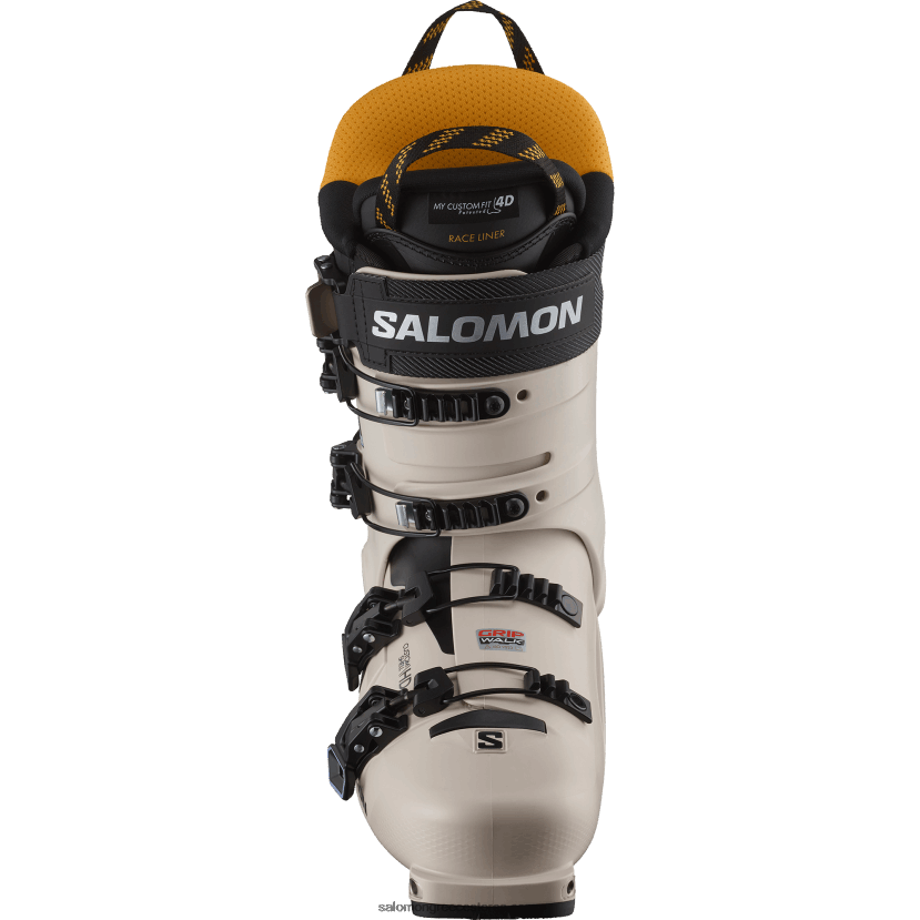 ανδρικές μπότες freeride - shift pro 130 at Salomon βροχερή μέρα/μαύρο/ηλιακή ενέργεια DXFPHB1224
