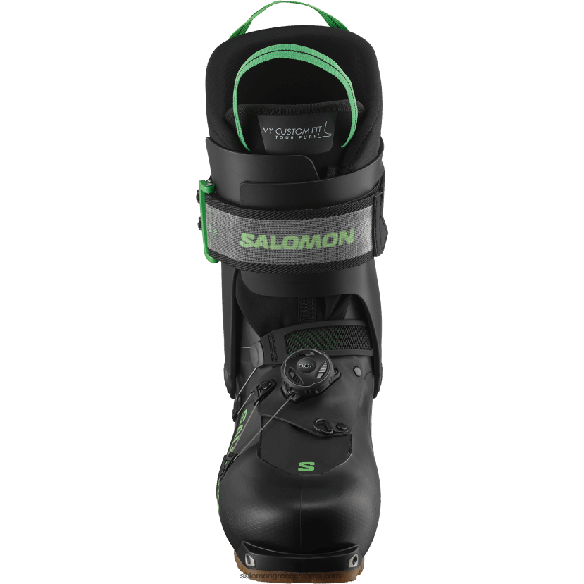 ανδρικές μπότες τουρισμού - mtn summit pure Salomon μαύρο/παστέλ νέον πράσινο 1/βροχερή μέρα DXFPHB1233