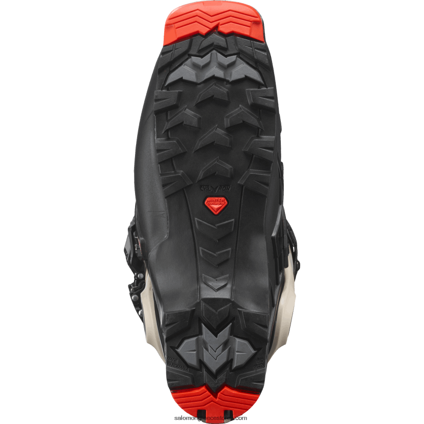 ανδρικές μπότες τουρισμού - s/lab mtn Salomon μαύρη/βροχερή μέρα/κόκκινο DXFPHB1214