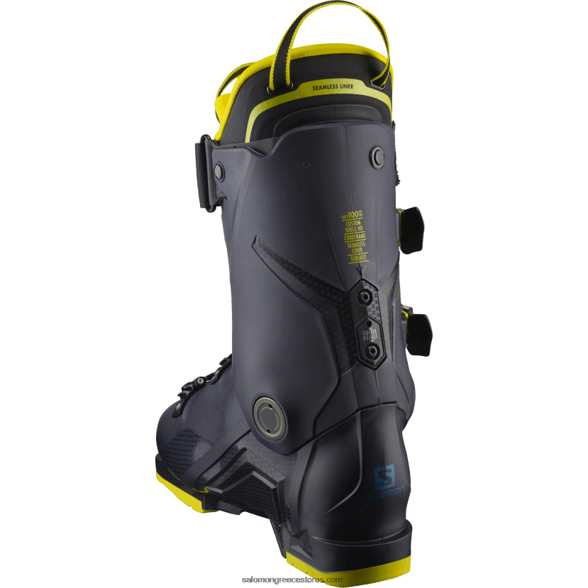 ανδρικές μπότες στην πίστα - s/pro 130 Salomon νυχτερινός ουρανός/κίτρινο ασφαλείας/μεσαιωνικό μπλε DXFPHB1217