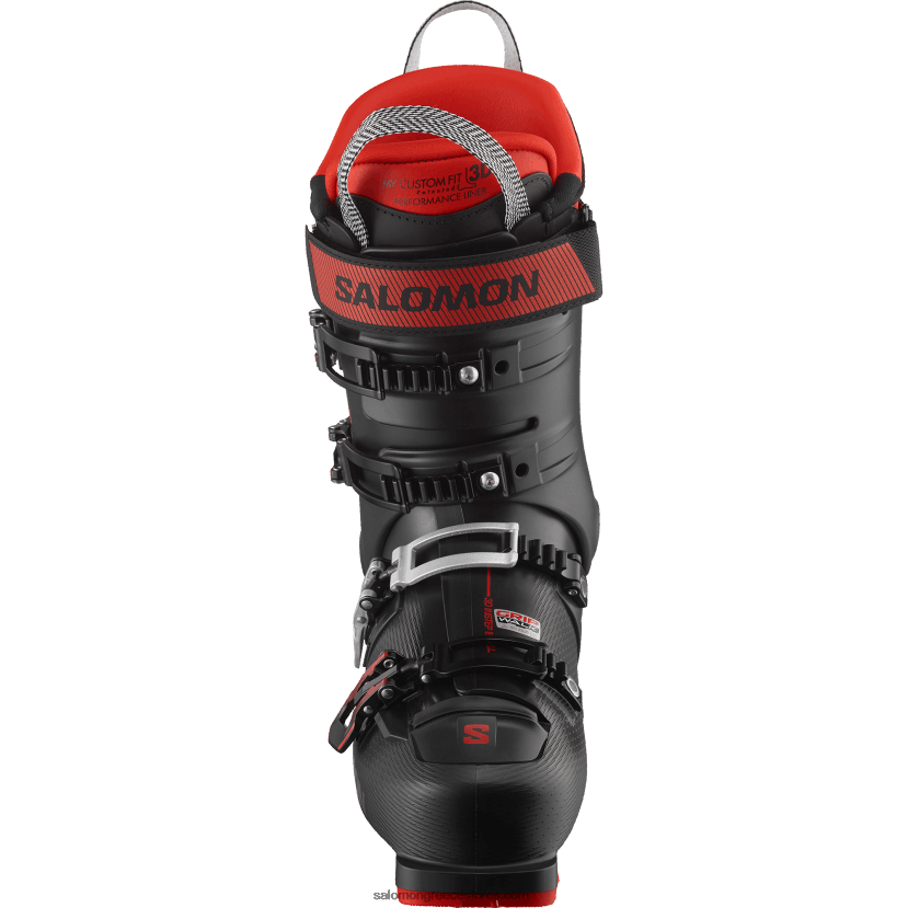 ανδρικές μπότες επί πίστας - s/pro alpha 100 Salomon μαύρο κόκκινο DXFPHB1235