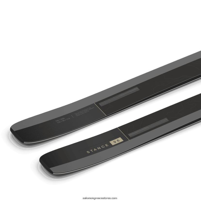 ανδρικά σκι παντός βουνού - στάση 96 Salomon μαύρο/σκούρο γκρι/παλό kakhi metallic DXFPHB1213