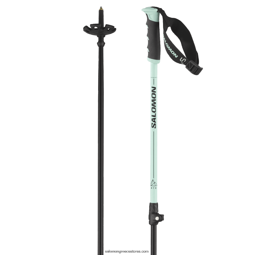 ανδρικά αλπικά κοντάρια - mtn alu s3 Salomon λευκασμένο aqua DXFPHB1246