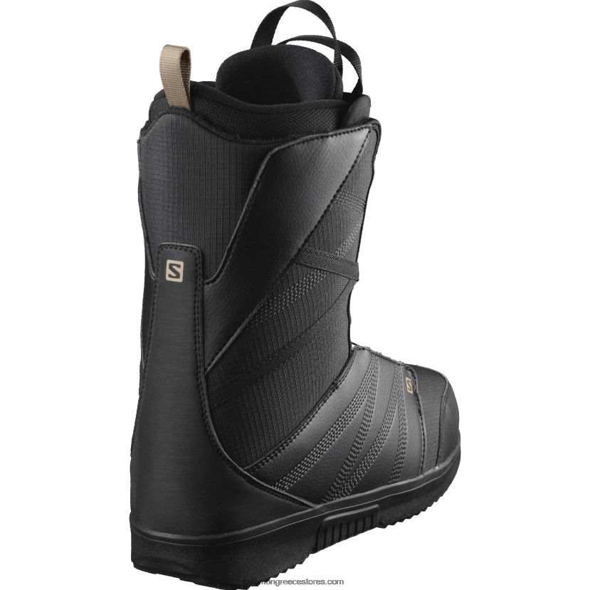 ανδρικές μπότες snowboard - titan boa Salomon μαύρο/ψητό κάσιους DXFPHB598