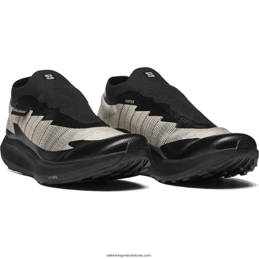 ανδρικά αθλητικά παπούτσια - pulsar advanced Salomon μαύρο/κασσίτερο DXFPHB139