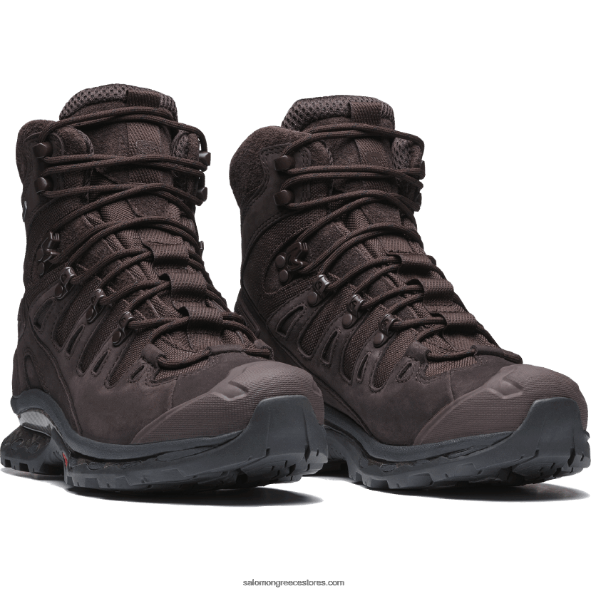 ανδρικά αθλητικά παπούτσια - quest 3 4d gore-tex Salomon σοκολατένιο δαμάσκηνο/μαύρο DXFPHB213