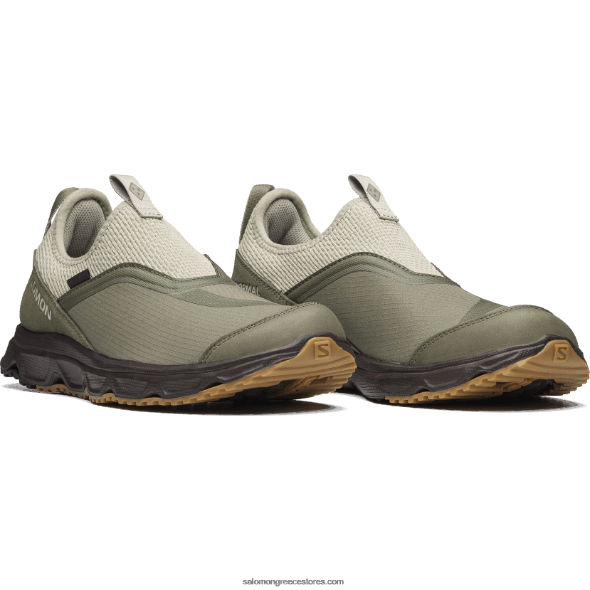 ανδρικά αθλητικά παπούτσια - rx άνετα για κανονικά στούντιο Salomon γκρι βρύα/πράσινος λειχήνας/μαύρος καφές DXFPHB184