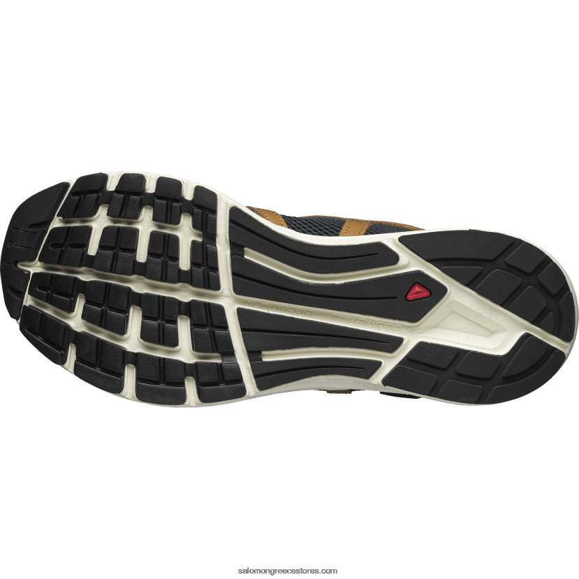 ανδρικά αθλητικά παπούτσια - techsonic δέρμα Salomon καουτσούκ/πάγος βανίλιας/σκούρο ζαφείρι DXFPHB177