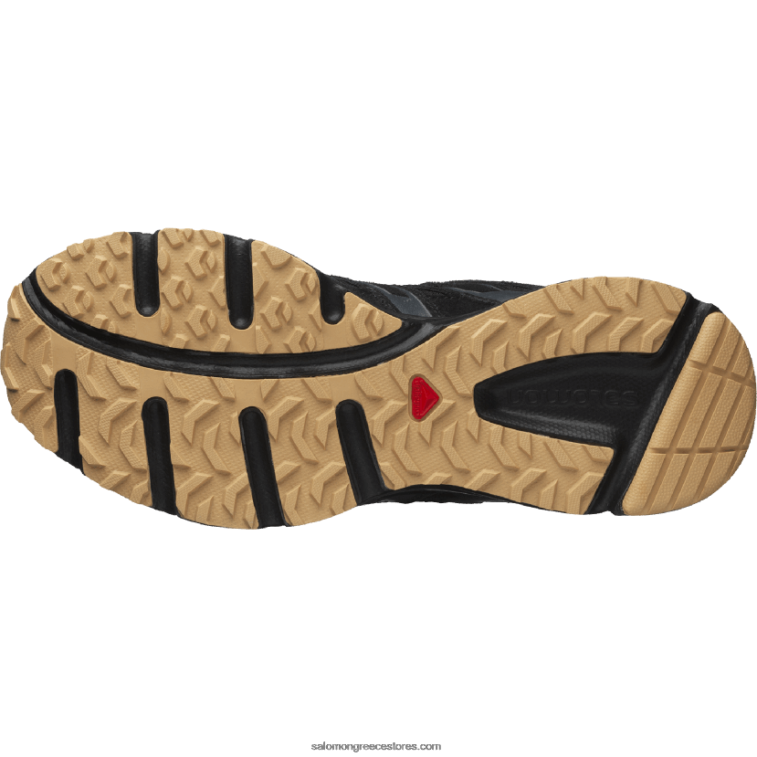 ανδρικά αθλητικά παπούτσια - x-mission 4 suede Salomon μαύρο/έβενο/κόμμι3 DXFPHB165