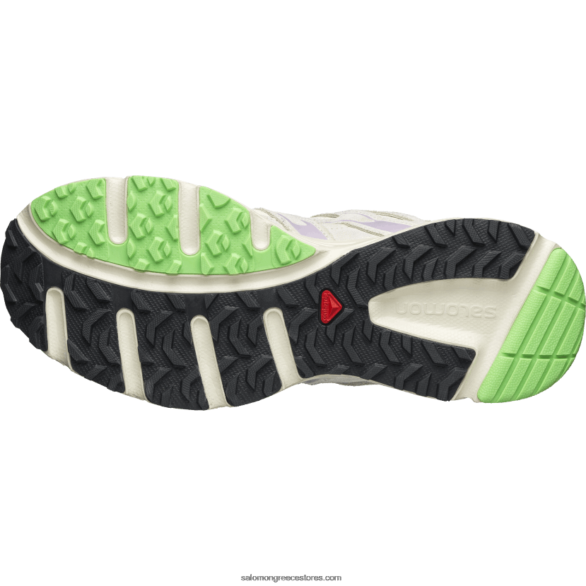 ανδρικά αθλητικά παπούτσια - x-mission 4 suede Salomon πάγος βανίλιας/άνθος ορχιδέας/φλογερό πορτοκάλι DXFPHB169