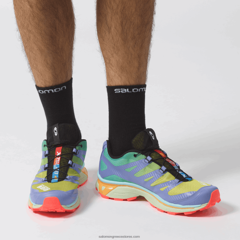 ανδρικά αθλητικά παπούτσια - xt-4 Salomon νυχτολούλουδο/φύλλο μέντας/λολίτης DXFPHB216