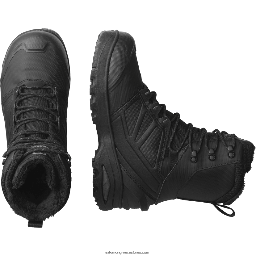 ανδρικές χειμερινές μπότες - toundra pro clima αδιάβροχες Salomon μαύρο/μαγνήτης DXFPHB1079