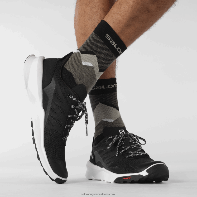 ανδρικά παπούτσια πεζοπορίας - περιπολικό Salomon μαύρο άσπρο DXFPHB47