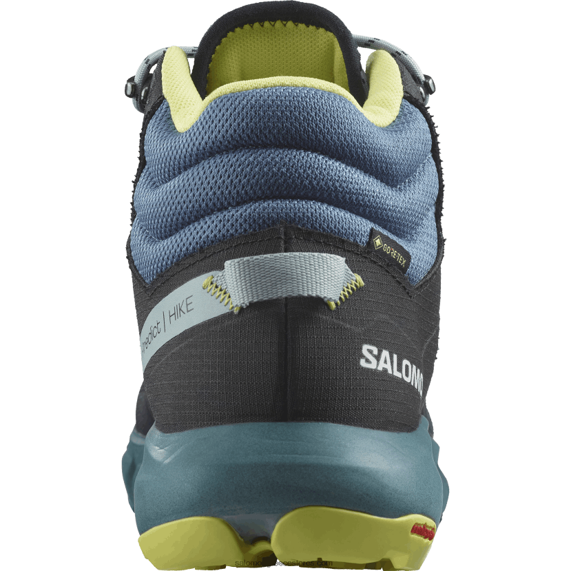 ανδρικές μπότες πεζοπορίας - πρόβλεψη πεζοπορίας στη μέση του Γκορ Τεξ Salomon σκούρο ζαφείρι/μπλε στάχτες/ηλιόλουστο ασβέστη DXFPHB56