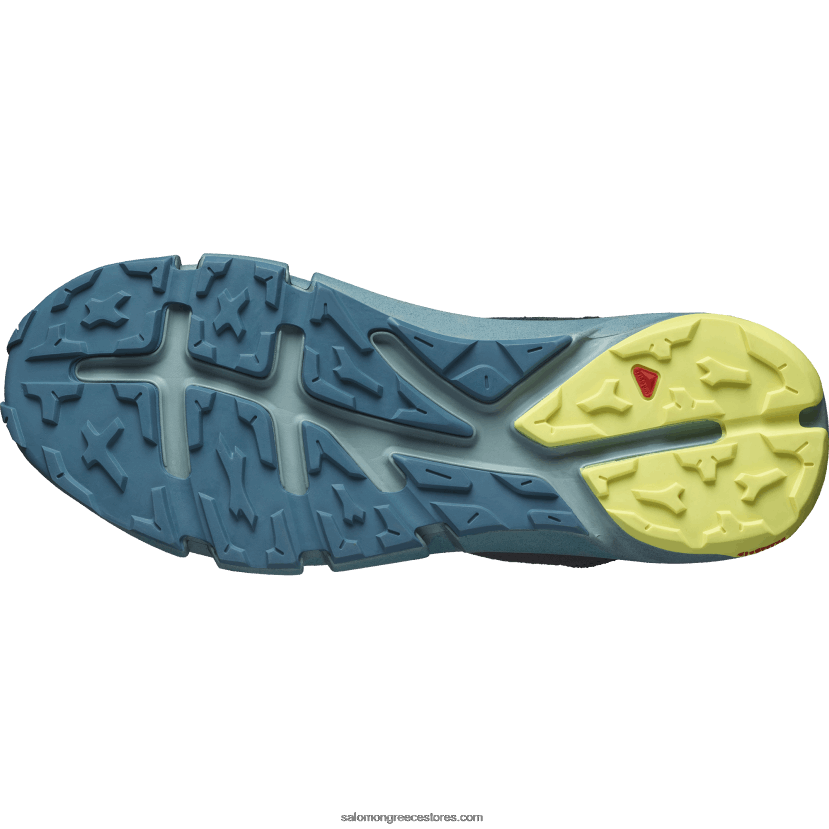 ανδρικές μπότες πεζοπορίας - πρόβλεψη πεζοπορίας στη μέση του Γκορ Τεξ Salomon σκούρο ζαφείρι/μπλε στάχτες/ηλιόλουστο ασβέστη DXFPHB56