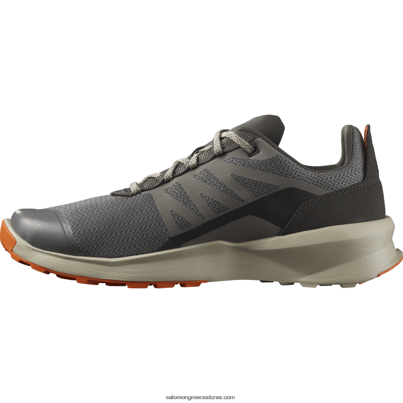 ανδρικά παπούτσια πεζοπορίας - περιπολικό Salomon κασσίτερος/φτερό γκρι/κόκκινο ibis DXFPHB48