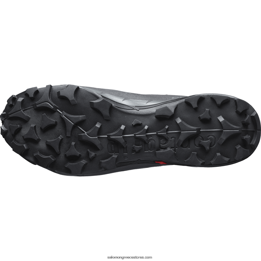 ανδρικές μπότες πεζοπορίας - cross hike πλάτους 2 mid gore-tex Salomon μαύρο/μαγνήτης DXFPHB19