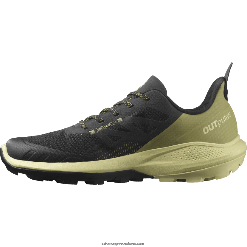 ανδρικά παπούτσια πεζοπορίας - outpulse Salomon μαύρο/πράσο πράσινο/κόκκινο παπαρούνας DXFPHB28