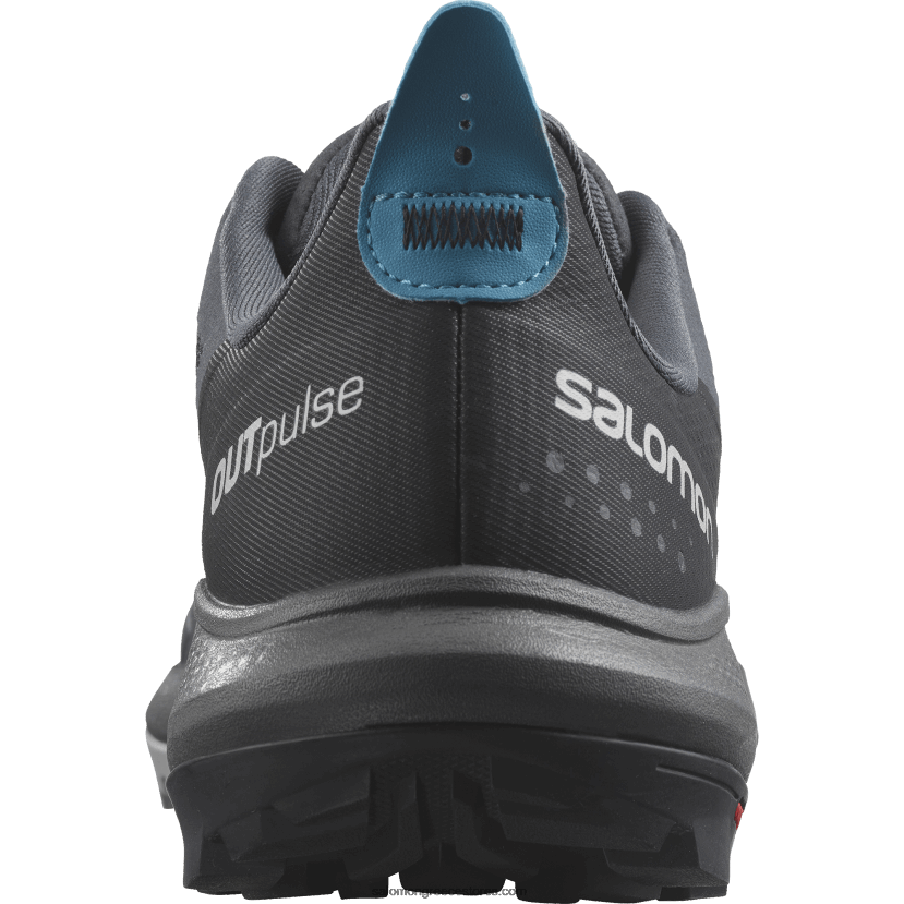 ανδρικά παπούτσια πεζοπορίας - outpulse Salomon έβενος/μαύρο/γαλάζιο του Αλγερίου DXFPHB30