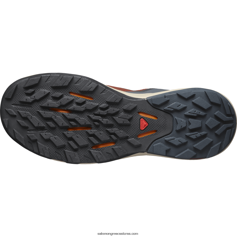 ανδρικά παπούτσια πεζοπορίας - outpulse gore-tex Salomon καμένη χέννα/μελάνι Ινδίας/κουρκουμά DXFPHB45