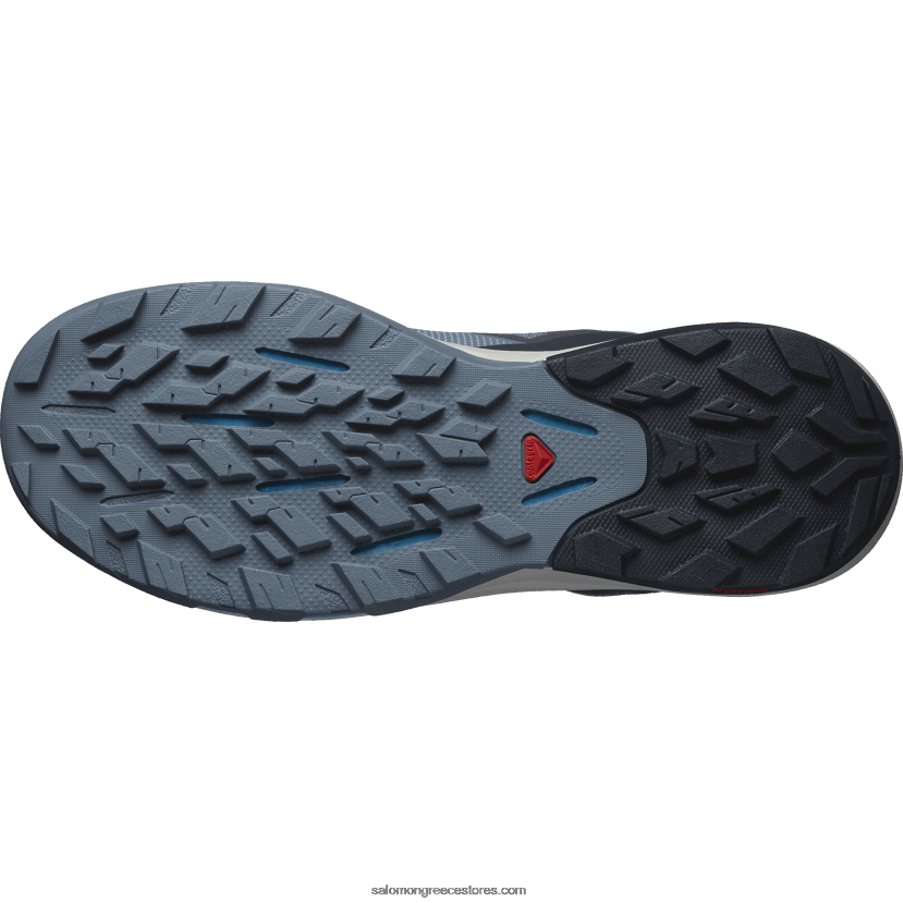 ανδρικές μπότες πεζοπορίας - outpulse mid gore-tex Salomon china blue/carbon/lunar rock DXFPHB32