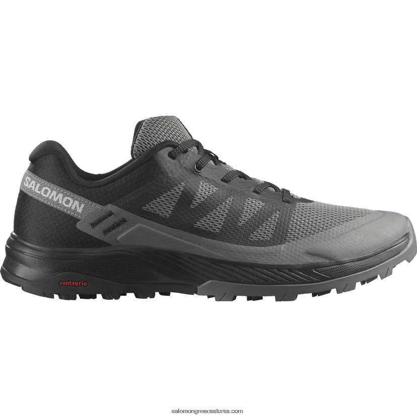 ανδρικά παπούτσια πεζοπορίας - outrise Salomon μαύρο/κασσίτερο DXFPHB22