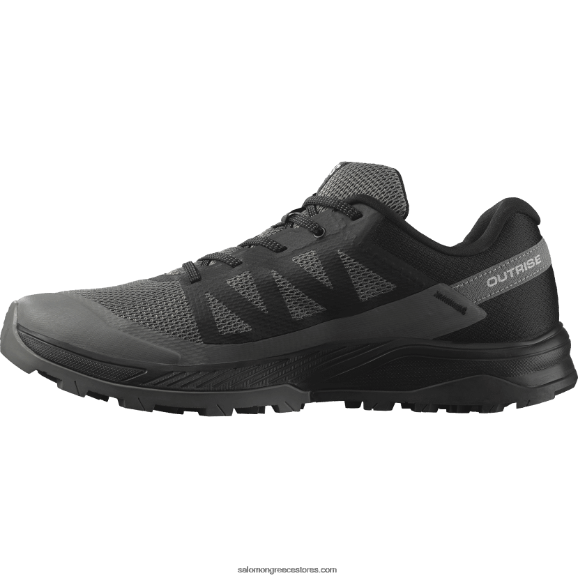 ανδρικά παπούτσια πεζοπορίας - outrise Salomon μαύρο/κασσίτερο DXFPHB22