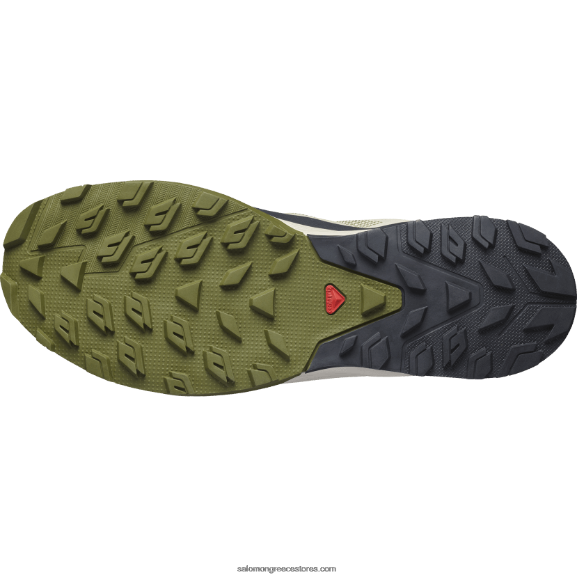 ανδρικά παπούτσια πεζοπορίας - outrise clima αδιάβροχο Salomon βρύα γκρι/νύχτα ελιάς/ζαχαραμύγδαλο DXFPHB54