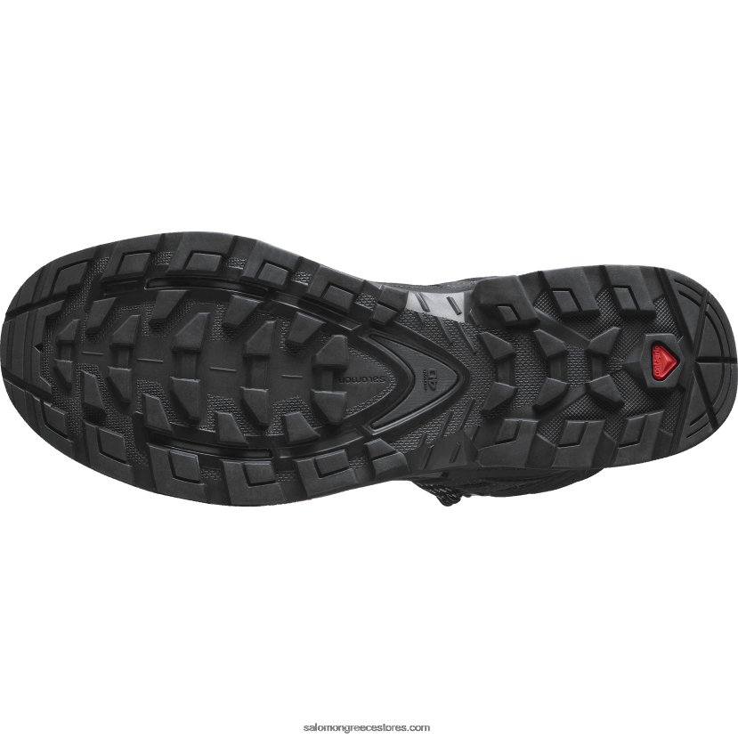 ανδρικές δερμάτινες μπότες πεζοπορίας - quest 4 gore-tex Salomon ελιάς νύχτα/τύρφη/σαφάρι DXFPHB5