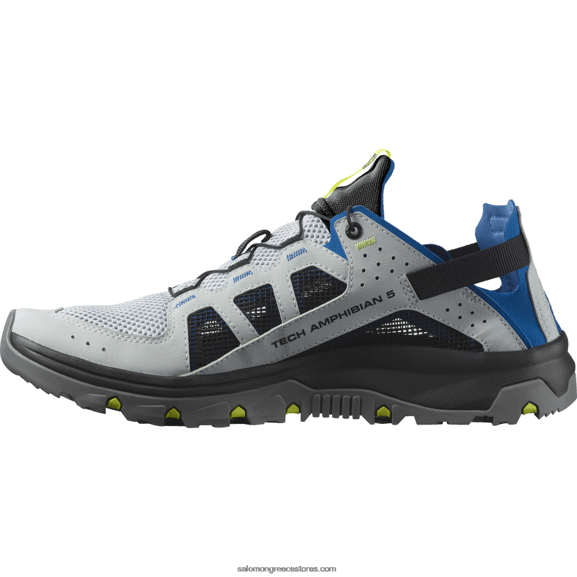 ανδρικά παπούτσια νερού - techamphibian 5 Salomon μπλε μαργαριτάρι/μπλε λάπις/κίτρινο ασφαλείας DXFPHB1