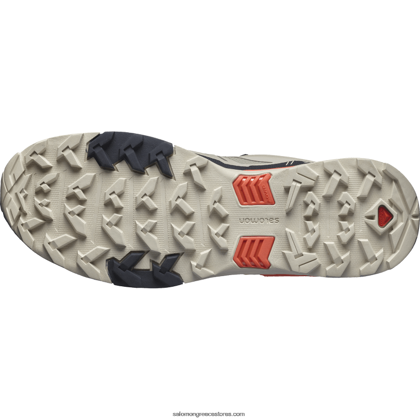 ανδρικά παπούτσια πεζοπορίας - x ultra 4 gore-tex Salomon vintage χακί/μαύρο/ντοματίνι DXFPHB18