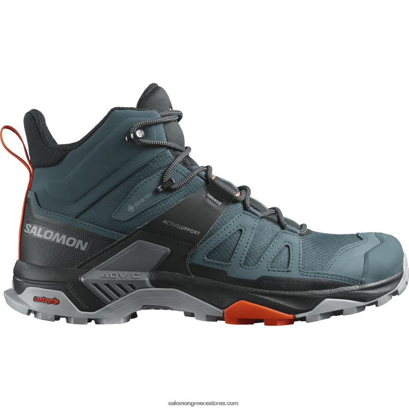 ανδρικές μπότες πεζοπορίας - x ultra 4 mid gore-tex Salomon stargazer/black/scarlet ibis DXFPHB10