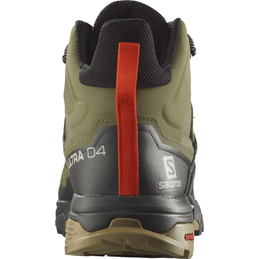 ανδρικές μπότες πεζοπορίας - x ultra 4 mid wide gore-tex Salomon βαθύ λειχήνα πράσινο / τύρφη / φύκια DXFPHB43