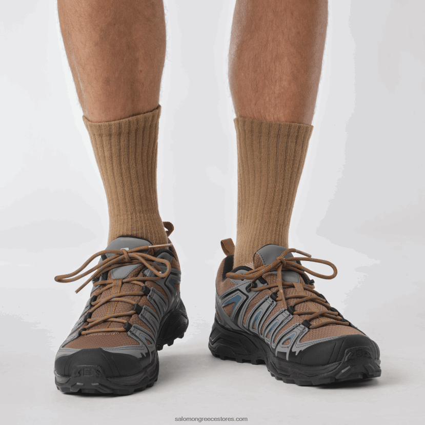 ανδρικά παπούτσια πεζοπορίας - x ultra pioneer aero Salomon καραμέλα/ήσυχη απόχρωση/γαλάζιο της αγριόπαπιας DXFPHB20