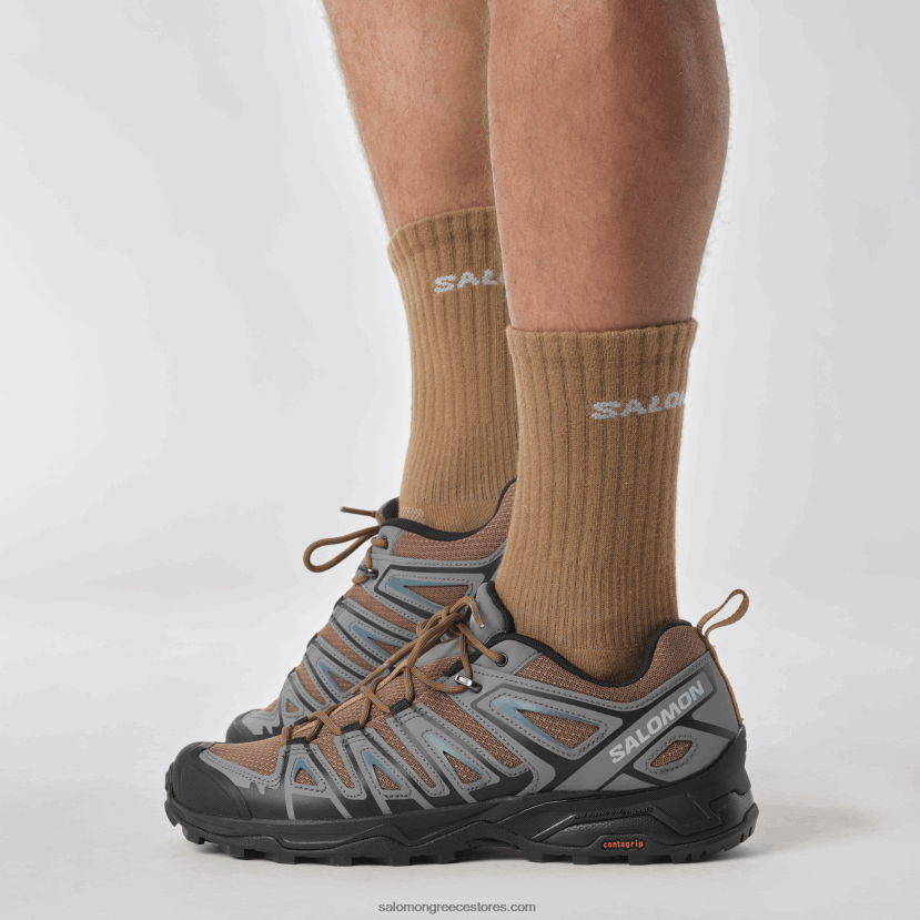 ανδρικά παπούτσια πεζοπορίας - x ultra pioneer aero Salomon καραμέλα/ήσυχη απόχρωση/γαλάζιο της αγριόπαπιας DXFPHB20