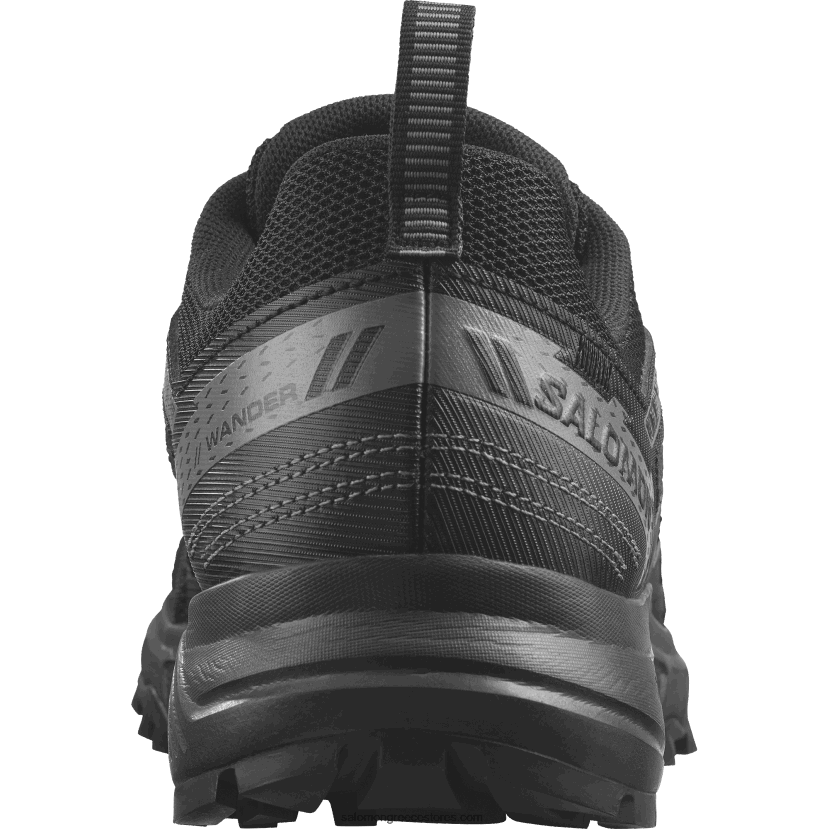 ανδρικά παπούτσια για τρέξιμο - περιπλανώμενο Salomon μαύρο/κασσίτερο/γκρι του παγετού DXFPHB1486