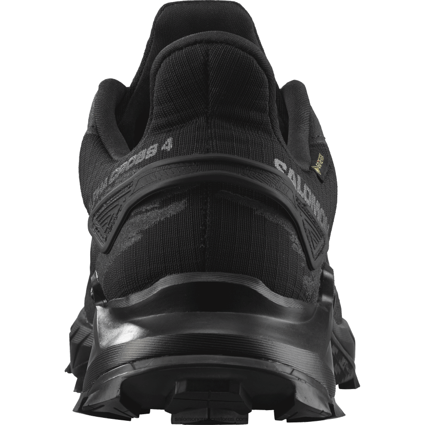 ανδρικά παπούτσια τρεξίματος - alphacross 4 gore-tex Salomon μαύρος DXFPHB1475