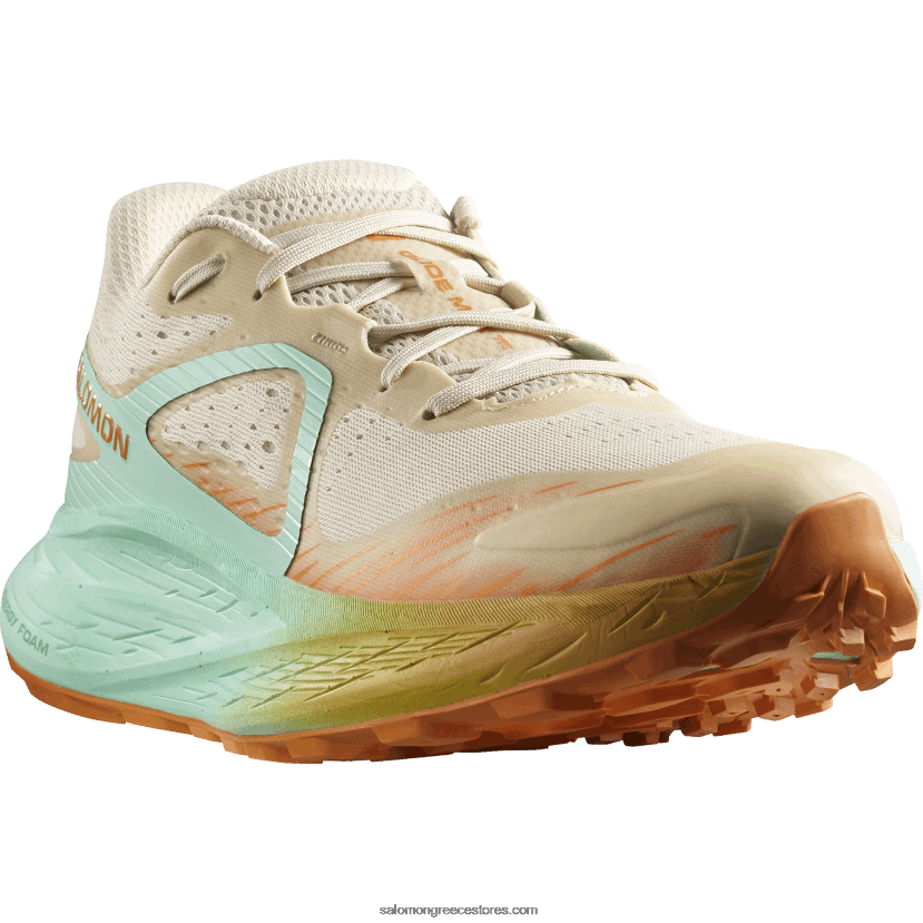 ανδρικά παπούτσια τρεξίματος - glide max tr Salomon λευκασμένη άμμο/γιούκα/πορτοκαλί πιπεριά DXFPHB1446