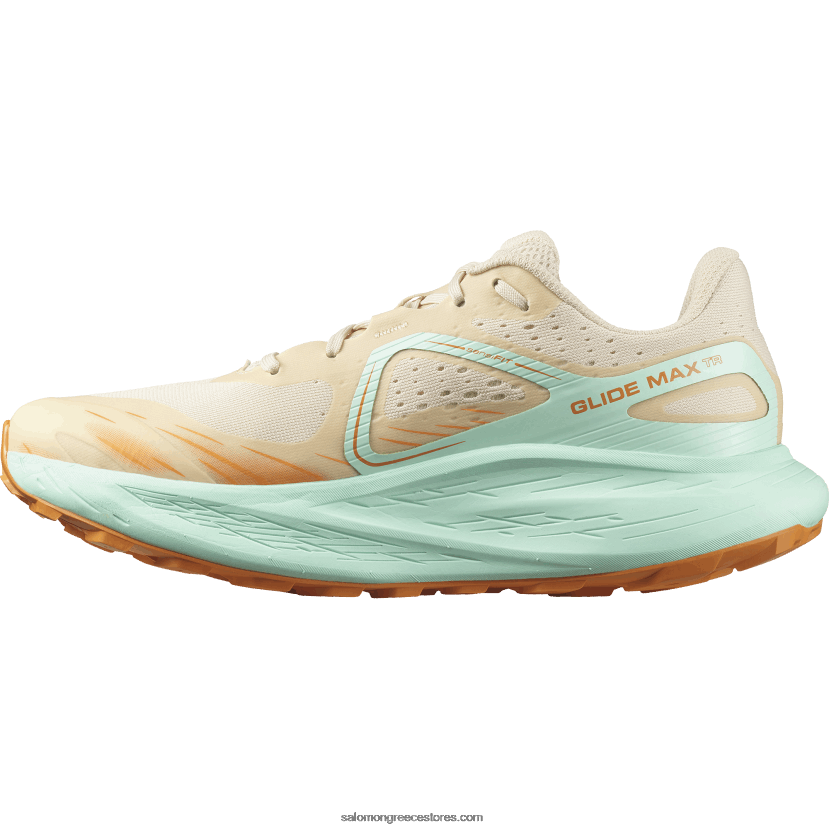 ανδρικά παπούτσια τρεξίματος - glide max tr Salomon λευκασμένη άμμο/γιούκα/πορτοκαλί πιπεριά DXFPHB1446