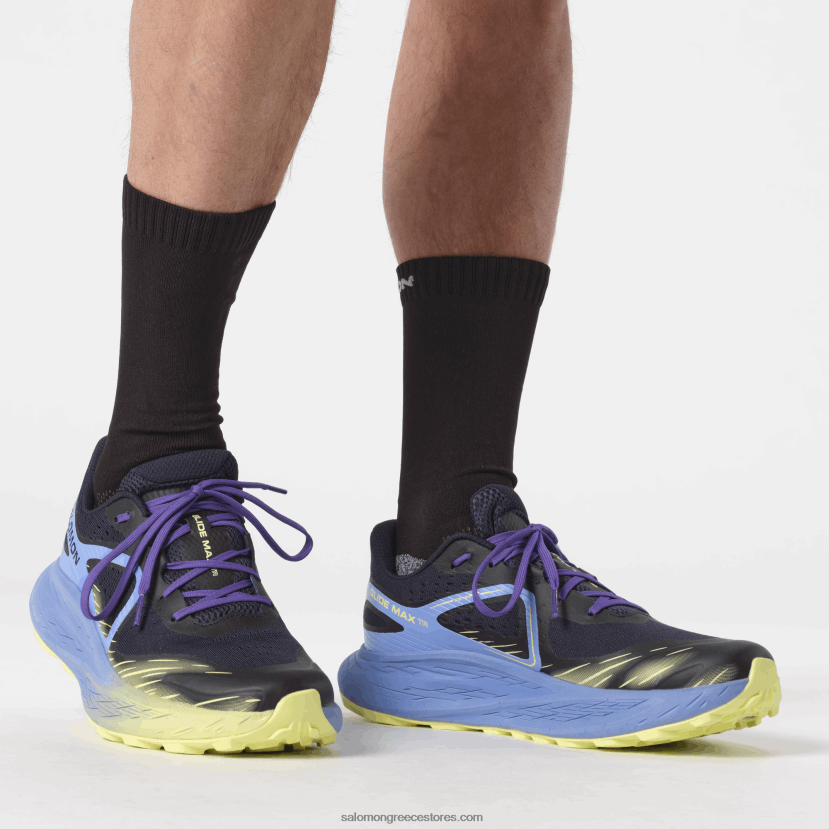 ανδρικά παπούτσια τρεξίματος - glide max tr Salomon ουρανός της Γρανάδας/σκούρο ζαφείρι/ηλιόλουστο ασβέστη DXFPHB1448