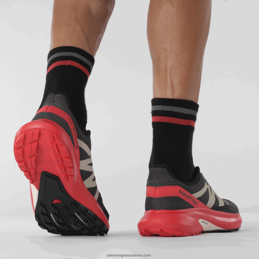 ανδρικά παπούτσια τρεξίματος - hypulse Salomon μαγνήτης/παπαρούνας κόκκινο/μαύρο DXFPHB1484